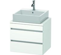 Duravit DuraStyle meuble sous-lavabo pour console compacte, 2 tiroirs, 600mm, DS530507373, DS530507373, Colorazione: Ciliegio del Ticino