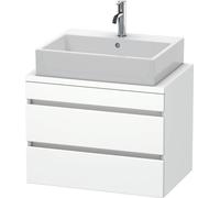 Duravit DuraStyle meuble sous-lavabo pour console compacte, 2 tiroirs, 700mm, DS530607373, DS530607373, Colorazione: Ciliegio del Ticino