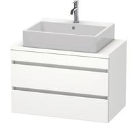 Duravit DuraStyle meuble sous-lavabo pour console compacte, 2 tiroirs, 800mm, DS530707373, DS530707373, Colorazione: Ciliegio del Ticino