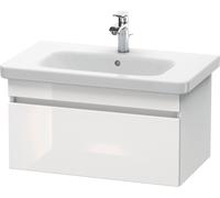 Duravit DuraStyle meuble sous-lavabo suspendu 6381, 1 tiroir, 730mm, pour DuraStyle, DS638102218, DS638102218, Colorazione: Bianco ad alta brillantezza Decor / Bianco opaco Decor bianco opaco
