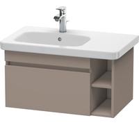 Duravit DuraStyle meuble sous-lavabo suspendu 6394, 1 tiroir, 730mm, pour vasque DuraStyle à gauche, DS639404343, DS639404343, Colorazione: Basalto opaco decoro opaco