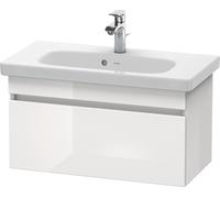 Duravit DuraStyle Meuble sous-lavabo suspendu 6399, 1 tiroir, 730mm, pour DuraStyle, DS639904918, DS639904918, Colorazione: Grafite opaco Decor / Bianco opaco Decor opaco