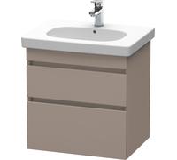 Duravit DuraStyle meuble sous-lavabo suspendu 6483, 2 tiroirs, 600mm, pour D-Code, DS648304343, DS648304343, Colorazione: Basalto opaco decoro opaco