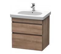 Duravit DuraStyle meuble sous-lavabo suspendu 6483, 2 tiroirs, 600mm, pour D-Code, DS648307373, DS648307373, Colorazione: Ciliegio del Ticino