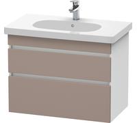 Duravit DuraStyle Meuble sous-lavabo suspendu 6484, 2 tiroirs, 800mm, pour code D, DS648404318, DS648404318, Colorazione: Basalto Opaco / Bianco Opaco