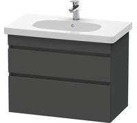 Duravit DuraStyle Meuble sous-lavabo suspendu 6484, 2 tiroirs, 800mm, pour code D, DS648404949, DS648404949, Colorazione: Grafite opaco Decor
