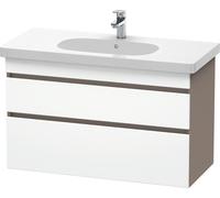 Duravit DuraStyle meuble sous-lavabo suspendu 6485, 2 tiroirs, 1000mm, pour D-Code, DS648501843, DS648501843, Colorazione: Bianco opaco / Basalto opaco