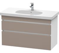 Duravit DuraStyle meuble sous-lavabo suspendu 6485, 2 tiroirs, 1000mm, pour D-Code, DS648504318, DS648504318, Colorazione: Basalto Opaco / Bianco Opaco