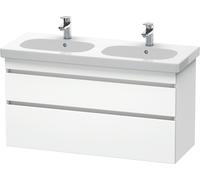 Duravit DuraStyle meuble sous-lavabo suspendu 6486, 2 tiroirs, 1200mm, pour D-Code, DS648601818, DS648601818, Colorazione: Bianco Opaco / Bianco Opaco