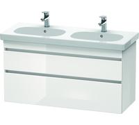 Duravit DuraStyle meuble sous-lavabo suspendu 6486, 2 tiroirs, 1200mm, pour D-Code, DS648602222, DS648602222, Colorazione: Decoro bianco lucido
