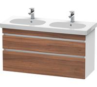 Duravit DuraStyle meuble sous-lavabo suspendu 6486, 2 tiroirs, 1200mm, pour D-Code, DS648607918, DS648607918, Colorazione: Noce Decorazione Naturale / Bianco Decorazione Opaca