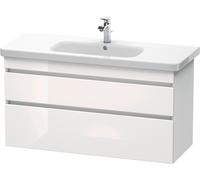 Duravit DuraStyle meuble sous-lavabo suspendu 6495, 2 tiroirs, 1130mm, pour DuraStyle, DS649502218, DS649502218, Colorazione: Bianco ad alta brillantezza Decor / Bianco opaco Decor bianco opaco