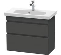 Duravit DuraStyle Meuble sous-lavabo suspendu 6499, 730mm, 2 tiroirs, pour DuraStyle, DS649904949, DS649904949, Colorazione: Grafite opaco Decor