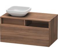 Duravit DuraStyle Meuble sous-lavabo suspendu 6784, 1 tiroir, 1 découpe à gauche, 1000mm, DS6784L7979, DS6784L7979, Colorazione: Decorazione naturale in noce