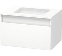 Duravit DuraStyle Meuble sous-lavabo suspendu 6883, 1 tiroir, pour vasque à encastrer par le dessous, 800mm, DS688305252, DS688305252, Colorazione: Rovere europeo Decorazione quercia
