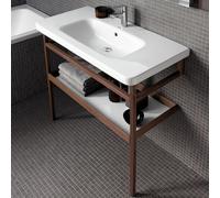 Duravit DuraStyle struttura per mobile a vista, DS988302277, DuraStyle noce americano/bianco finitura a specchio [Mobili da Bagno > Mobili Complementari]
