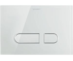 Duravit DuraSystem piastra di azionamento meccanica per WC A1, vetro bianco,
