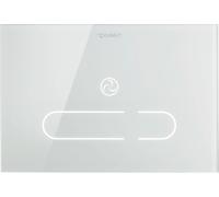 Duravit DuraSystem piastra di comando A2 elettronica per WC, 229,8x157 mm, vetro bianco, WD5003012000 - WD5003012000