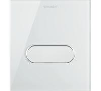Duravit DuraSystem plaque de déclenchement mécanique pour urinoirs A1, verre blanc, 140,5x157mm, WD5005012000, WD5005012000