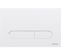 Duravit DuraSystem plaque de déclenchement mécanique pour WC Beta 100, Dual Flush, WD5009011000, WD5009011000, Colorazione: Bianco