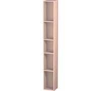 Duravit ETAGÈRE L-Cube, largeur 180mm, profondeur 180mm, verticale, 5 compartiments, LC120602020, LC120602020, Colorazione: Albicocca Perla di seta opaco laccato opaco