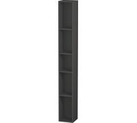 Duravit ETAGÈRE L-Cube, largeur 180mm, profondeur 180mm, verticale, 5 compartiments, LC120604949, LC120604949, Colorazione: Grafite opaco Decor