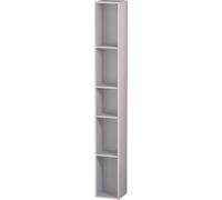 Duravit ETAGÈRE L-Cube, largeur 180mm, profondeur 180mm, verticale, 5 compartiments, LC120608787, LC120608787, Colorazione: Laccato Bianco Lilla Seta opaco Laccato opaco