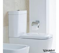 Duravit Happy D.2 - Cassetta di risciacquo 395x160 mm, ingresso a dx o sx, bianco alpino 0934000005