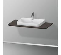 Console Duravit Happy D.2 Plus, 1000x550 mm, 1 découpe, pour meuble sous-lavabo HP4941, HP4961, HP4971, HP031E06969, HP031E06969, Colorazione: Noce spazzolato Impiallacciatura in vero legno