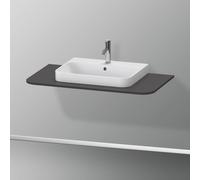 Duravit Happy D.2 Plus Console HP031E, 1000x550 mm, 1 foro, per base lavabo HP4931, HP4941, HP4951, HP4961, HP4971, HP4971, Colorazione: grafite supermatt