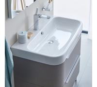 Duravit Happy D.2 - Lavabo da mobile 800x505 mm, con 1 foro per miscelatore, con WonderGliss, bianco alpino 23188000001