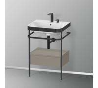 Duravit Happy D.2 lavabo con struttura, 1 scomparto estraibile, HP4740E9292, c-bonded Happy D.2 [Mobili da Bagno > Mobili con Lavabo Integrato]