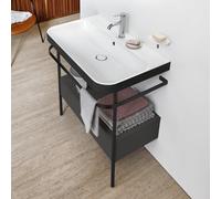 Duravit Happy D.2 lavabo con struttura, 1 scomparto estraibile, HP4742O8080, c-bonded Happy D.2 [Mobili da Bagno > Mobili con Lavabo Integrato]