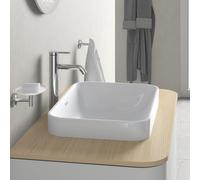 Lavello da banco Duravit Happy D.2 Plus D.2 Plus, 235960, 600x400 mm, rettificato, senza sfioratore, senza foro per rubinetto da banco, Colorazione: Colore interno bianco, colore esterno bianco