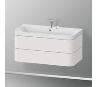 Duravit Happy D.2 mobile con lavabo, 2 scomparti estraibili, HP4348E3939, c-shaped Happy D.2 [Mobili da Bagno > Mobili con Lavabo Integrato]