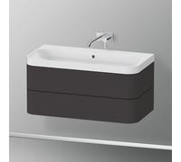 Duravit Happy D.2 mobile con lavabo, 2 scomparti estraibili, HP4348N8080, c-shaped Happy D.2 [Mobili da Bagno > Mobili con Lavabo Integrato]