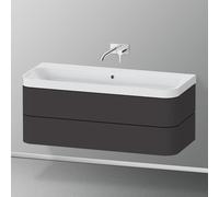 Duravit Happy D.2 mobile con lavabo, 2 scomparti estraibili, HP4349N80800000, c-shaped Happy D.2 [Mobili da Bagno > Mobili con Lavabo Integrato]