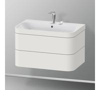Duravit Happy D.2 Plus lavabo con mobile, 2 scomparti estraibili, HP4637E3939, Happy D.2 Plus [Mobili da Bagno > Mobili da Bagno con Lavabo Integrato]