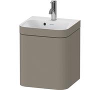 Duravit Happy D.2 Plus c-bonded Set suspendu, 400x360mm, 1 porte, charnières à droite, 1 trou de robinetterie, HP4634O92920000, HP4634O92920000, Colorazione: Grigio pietra Vernice opaca Seta opaco