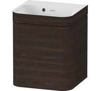 Duravit Happy D.2 Plus c-bonded Set suspendu, 400x360mm, 1 porte, charnières à droite, sans percement pour robinetterie, HP4634N69690000, HP4634N69690000, Colorazione: Noce spazzolato Impiallacciatura
