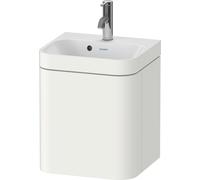 Duravit Happy D.2 Plus c-bonded Set suspendu, 400x360mm, 1 porte, charnières à gauche, 1 trou de robinetterie, HP4633O36360000, HP4633O36360000, Colorazione: Laccato bianco seta opaco