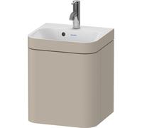 Duravit Happy D.2 Plus c-bonded Set suspendu, 400x360mm, 1 porte, charnières à gauche, 1 trou de robinetterie, HP4633O60600000, HP4633O60600000, Colorazione: Taupe seta opaco laccato opaco