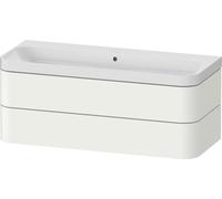 Duravit Happy D.2 Plus c-shaped Set suspendu, 1175x490mm, 2 tiroirs, sans trou pour robinetterie, HP4349N36360000, HP4349N36360000, Colorazione: Laccato bianco seta opaco