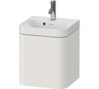 Duravit Happy D.2 Plus c-shaped Set suspendu, 400x360mm, 1 porte, charnières à droite, 1 trou de robinetterie, HP4344O39390000, HP4344O39390000, Colorazione: Nordic White laccato opaco seta bianco nor