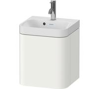 Duravit Happy D.2 Plus c-shaped Set suspendu, 400x360mm, 1 porte, charnières à droite, 1 trou de robinetterie, HP4344O36360000, HP4344O36360000, Colorazione: Laccato bianco seta opaco
