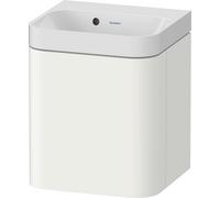 Duravit Happy D.2 Plus c-shaped Set suspendu, 400x360mm, 1 porte, charnières à droite, sans trou pour robinetterie, HP4344N36360000, HP4344N36360000, Colorazione: Laccato bianco seta opaco