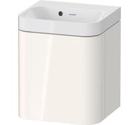 Duravit Happy D.2 Plus c-shaped Set suspendu, 400x360mm, 1 porte, charnières à gauche, sans trou pour robinetterie, HP4340N22220000, HP4340N22220000, Colorazione: Decoro bianco lucido