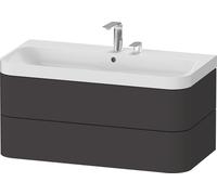 Duravit Happy D.2 mobile con lavabo, 2 scomparti estraibili, HP4348E8080, c-shaped Happy D.2 [Mobili da Bagno > Mobili con Lavabo Integrato]