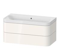 Duravit Happy D.2 lavabo con mobile, 2 scomparti estraibili, HP4348N2222, c-shaped Happy D.2 [Mobili da Bagno > Mobili da Bagno con Lavabo Integrato]