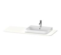 Duravit Happy D.2 Plus Console 1300x550 mm, 1 découpe à droite, pour meuble sous-lavabo HP4942, HP4962, HP4972, HP031KR8484, HP031KR8484, Colorazione: Decoro bianco super opaco